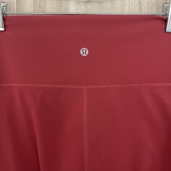 Lululemon Align High-Rise Pant Size 10 Women Pomegranate Yoga Soft Workout Capri - Picture 6 of 13